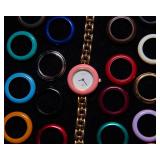 Vintage Gucci Bezel Watch – Interchangeable Color Disc Set (23 Discs, 7”)