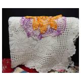 Vintage Crocheted Doilies and Table Coverings