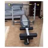 Reebok 125 AXB Weight Bench and Weight Plates