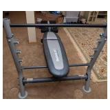 Reebok 125 AXB Weight Bench and Weight Plates