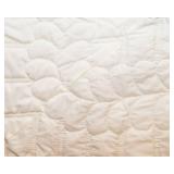 Handmade Blue & White Quilt – Basket Pattern (94” x 107”)