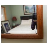 6-Drawer Oak Dresser with Coordinating Mirror