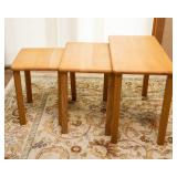 Set of 3 Wooden Nesting Tables