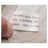 Natural Blue Fox Fur Coat – Finland Origin