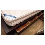 Queen Size Bed Frame with Storage Drawers