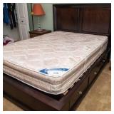 Queen Size Bed Frame with Storage Drawers