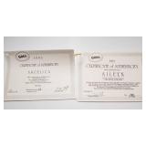 Gotz Dolls – 1993 Aileen & Angelica with Certificates of Authenticity