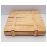 Mercury Glass Christmas Ornaments in Wooden Crate Case