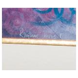 Large Abstract Wall Art – Framed & Matted (34” x 46”)