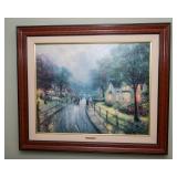 “Hometown Memories I” – Limited Edition Thomas Kinkade Offset Lithograph on Canvas (39" x 33")