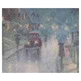 “Hometown Memories I” – Limited Edition Thomas Kinkade Offset Lithograph on Canvas (39" x 33")