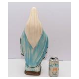 Vintage Chalkware Mary Figurine – 18” Tall