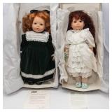 Gotz Collectible Dolls – Samantha & Kathy with Boxes & Certificates of Authenticity. Limited Edition Signed and Numbered