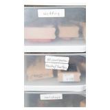 Variety of Rubber Stamps, Craft Supplies & Storage Containers – Themed Lot