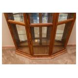 Lighted Curio Cabinet with Mirrored Back