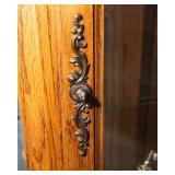 Lighted Curio Cabinet with Mirrored Back