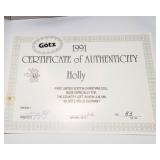 Gotz Collectible Dolls – Holly (1991 Limited Edition) & Marie Louise