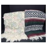 Two Cotton Throw Blankets