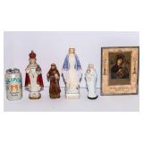 Vintage Religious Figurine & Artwork Lot