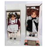 Gotz Collectible Dolls – Eve (1992) & Victoria (1990) with Boxes & Certificates