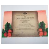 Gotz Collectible Dolls – Eve (1992) & Victoria (1990) with Boxes & Certificates