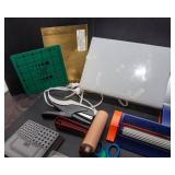 Variety of Crafting Tools Lot – Rulers, Eyelet Setter, Tracing Light, and More