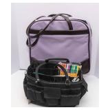 Craft Tote Organizer Bags & Craft Supplies Lot – 2 Bags Included