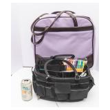 Craft Tote Organizer Bags & Craft Supplies Lot – 2 Bags Included