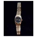 Vintage Seiko SQ Women’s Wrist Watch – Gold Tone with Black Dial