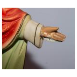 Vintage Jesus Chalkware Figurine - 18" Tall