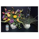 Set of Two Faux Floral Arrangements