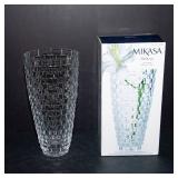 Mikasa Palazzo Crystal Vase – 12” with Original Box