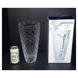 Mikasa Palazzo Crystal Vase – 12” with Original Box