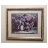 Floral Wall Art – Framed (19” x 16”)