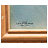 Vintage Sacred Heart of Jesus Wall Art – Printed in Italy (17.5” x 21.5”)