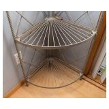 Metal Corner Plant Stand – Taupe (67” Tall)