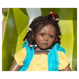 Annette Himstedt Doll – “Ayoka” with Original Box & Certificate of Authenticity