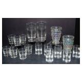 Crown Corning Glass Shot Glasses & Assorted Glassware Lot