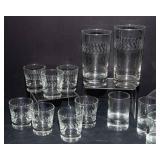 Crown Corning Glass Shot Glasses & Assorted Glassware Lot