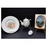 Handpainted Ceramics & Artwork Assortment