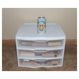 Miscellaneous Rubber Stamps and Storage Container