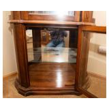 Lighted Curio Cabinet with Mirrored Back