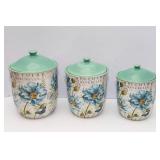 Certified International “Tuileries Garden” 3-Piece Canister Set