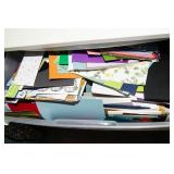 Plastic Storage Drawers & Craft Supplies Lot