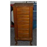 Powell Oak Jewelry Armoire