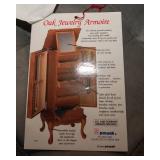 Powell Oak Jewelry Armoire