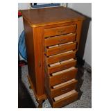 Powell Oak Jewelry Armoire