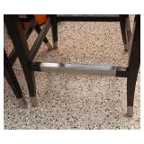 Set of 4 Gray Velvet Barstools – 30” Seat Height