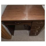 Vintage Singer Sewing Machine with Folding Sewing Cabinet Table