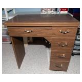 Vintage Singer Sewing Machine with Folding Sewing Cabinet Table